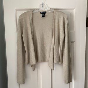 2/$25 New York & Company Gold Shrug Sweater - Size Medium